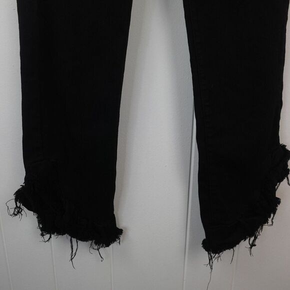 Paige Womens Hoxton Straight Ankle Jeans Frayed Distressed Hem Size 28 - Picture 5 of 9